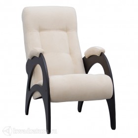 Кресло для отдыха Неаполь Модель 9 без лозы (Венге-эмаль/Ткань Ваниль Verona Vanilla) в Оконешниково - okoneshnikovo.katalogmebeli.com | фото