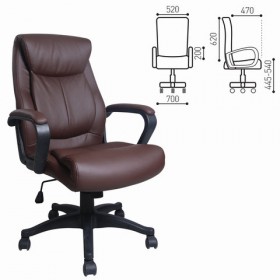 Кресло офисное BRABIX Enter EX-511 (коричневый) в Оконешниково - okoneshnikovo.katalogmebeli.com | фото