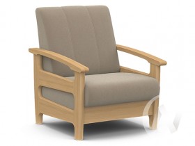 Кресло для отдыха Омега (бук лак/CATANIA LATTE) в Оконешниково - okoneshnikovo.katalogmebeli.com | фото