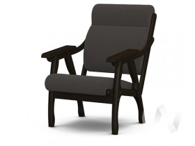 Кресло Вега-10 (венге лак/ULTRA GRAFIT) в Оконешниково - okoneshnikovo.katalogmebeli.com | фото