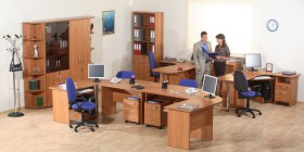 Мебель для персонала Альфа 61 Ольха в Оконешниково - okoneshnikovo.katalogmebeli.com | фото